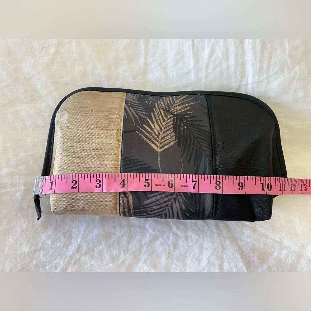 Lug Flash Cosmetic Makeup Bag Travel Carrier Case Brown Black